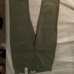 LOFT Lgt Sage Skinny Crop Jeans Sz 10 *HIGH Waist